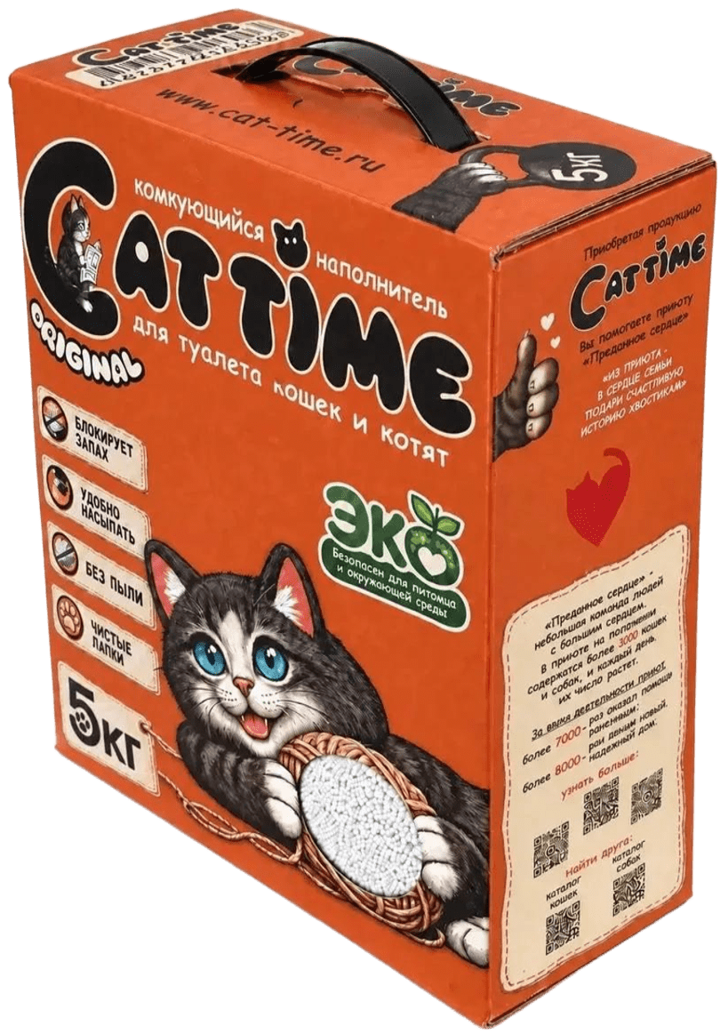 Упаковка наполнителя CAT TIME Original 5 кг